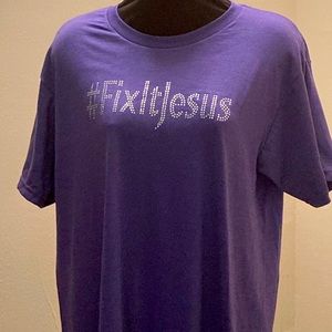 Fix it Jesus Rhinestone T-shirt